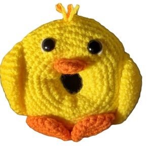 Mrs. Henrietta Duck Donut Ring Crochet Handmade Pin Cushion